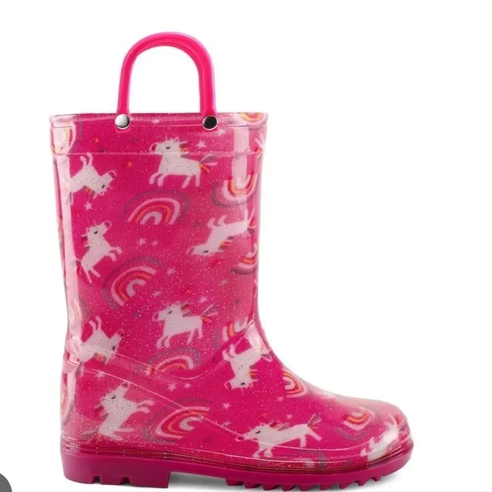 MEMBER'S MARK PINK UNICORN RAIN BOOT for KIDS